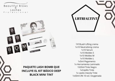 KIT BÁSICO LASH BOMB CON TINTE BLACK MINI