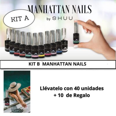 KIT A MANHATTAN NAILS (40 + 10 de regalo)