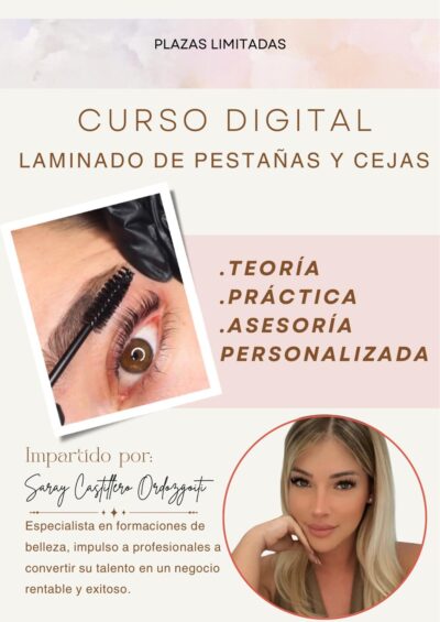 Curso Digital Laminado De Pestañas y Cejas
